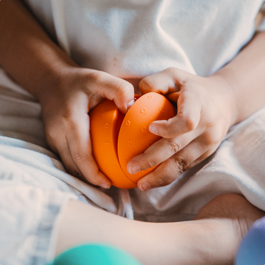 B is for ball® - 2-Ball Set: Orange & Lilac