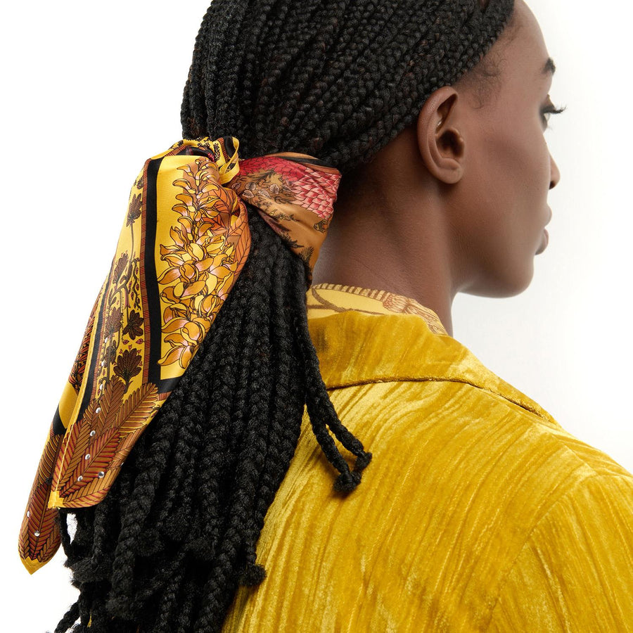 Amber Palace Ocre Mini Scarf