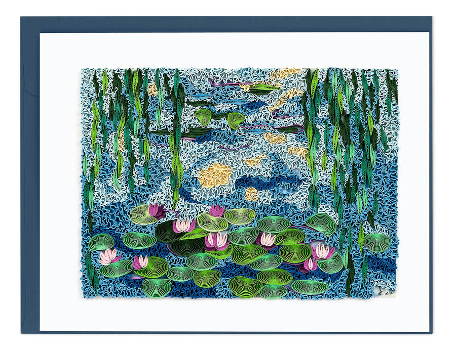 Quilled Artist Series - Water Lilies 1916-19, Monet Card