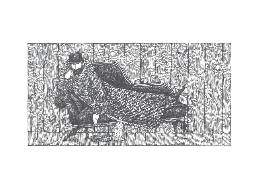 Edward Gorey: The Fraught Settee Slipcase Boxed Notecards