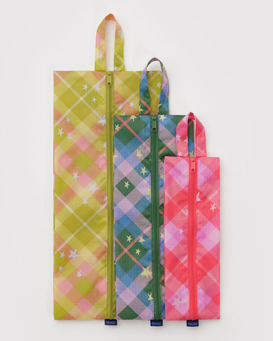 3D Zip Set - Star Plaid