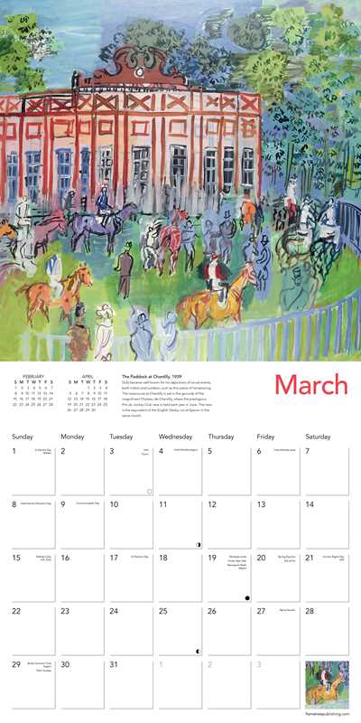 Raoul Dufy Wall Calendar 2026
