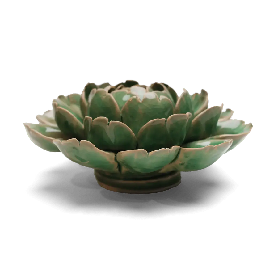 Ceramic Flower Wall Art Artichoke: Mofo Flower Mint