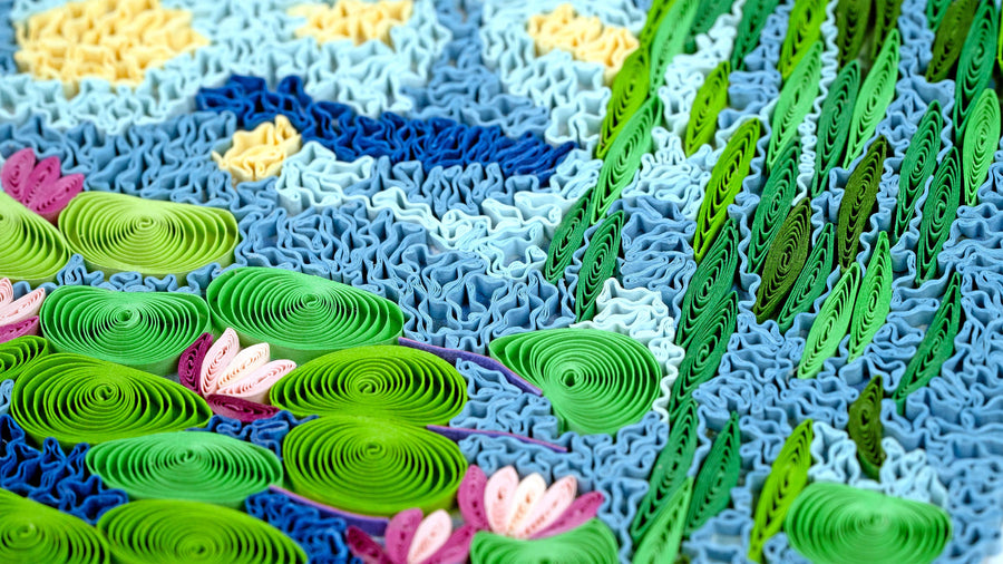 Quilled Artist Series - Water Lilies 1916-19, Monet Card