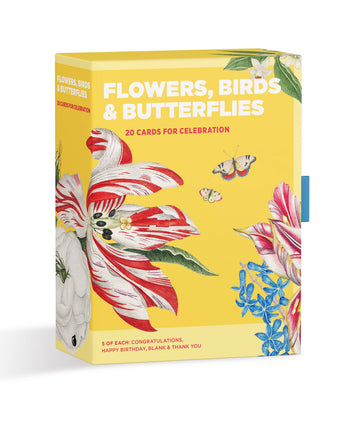 Flowers, Birds, & Butterflies Celebrations Boxed Notecards