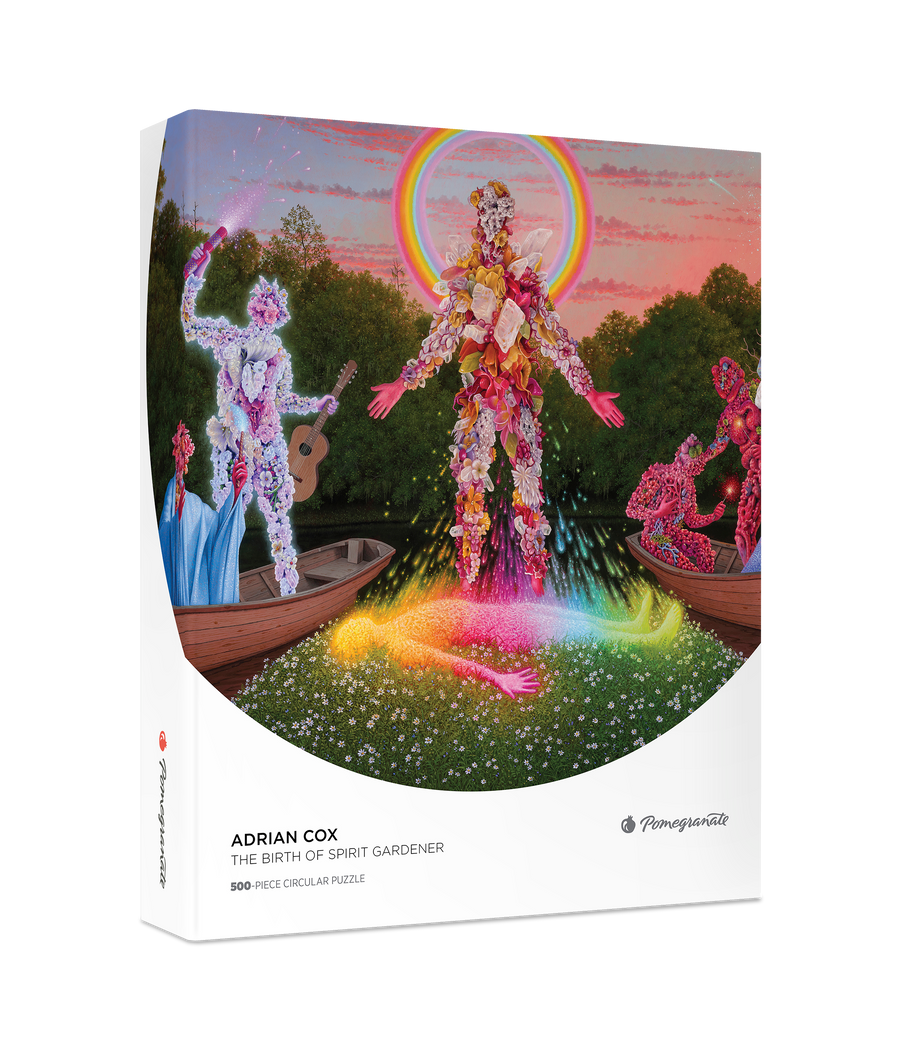Adrian Cox: The Birth of Spirit Gardener 500-Piece Circular Jigsaw Puzzle