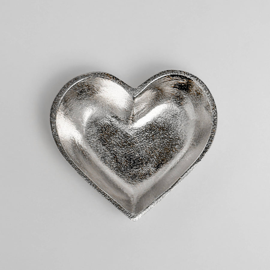 Silver Heart Trinket Bowl