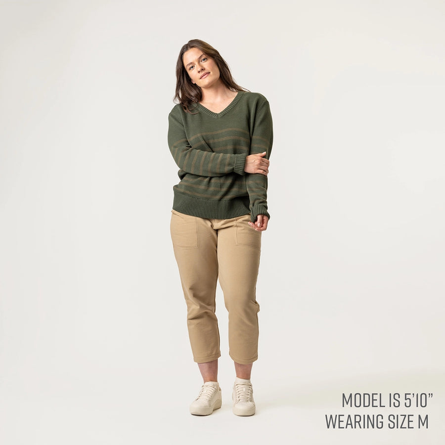 Organic Cotton V-Neck Sweater