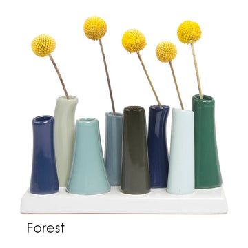 Pooley Colorful Bud Vase: Forest