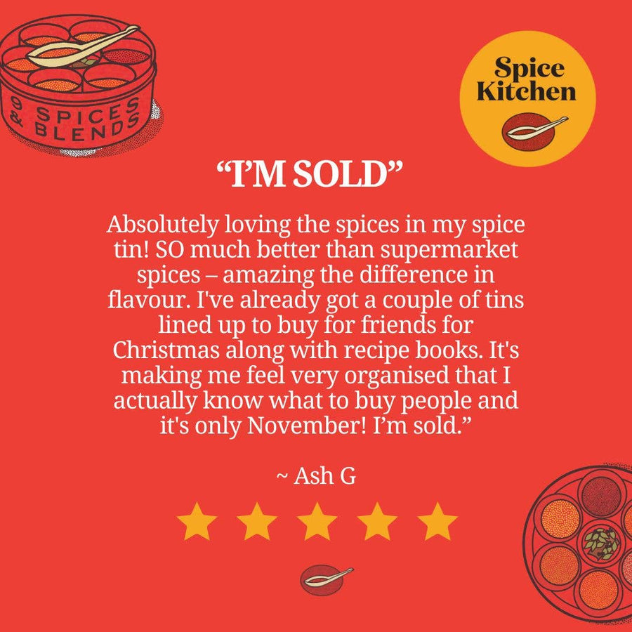 Chilli Tin with 7 Chillies & Blends and Silk Sari Wrap