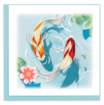 Quilling Card Koi Fish