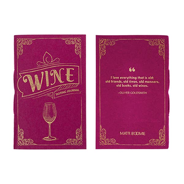 Wine Tasting Pocket Journal Recycled Paper