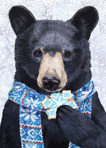 Black Bear Cookie Holiday Cards