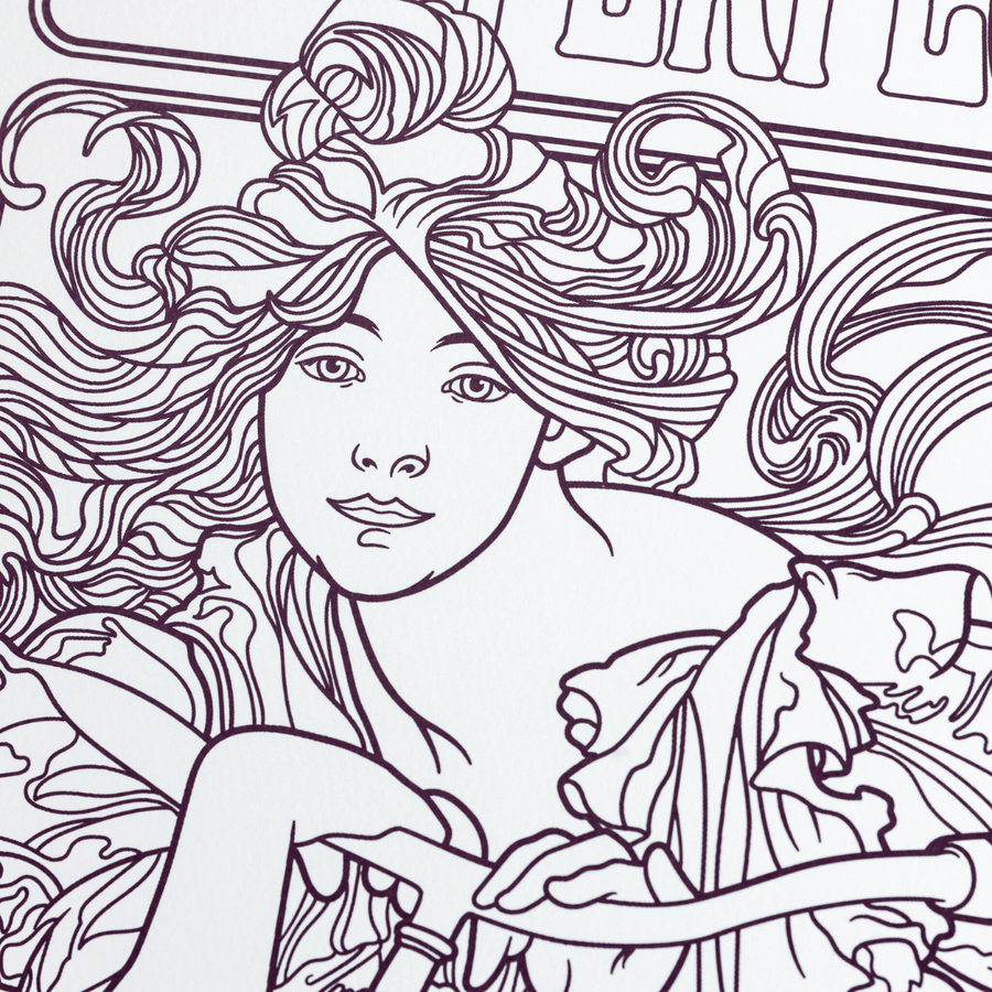 Alphonse Mucha - Coloring Book