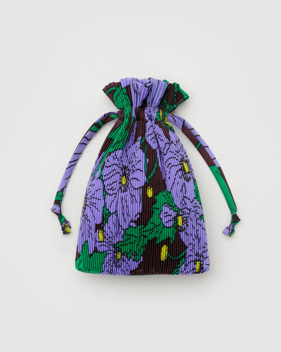 Pleated BAGGU Maroon Poppy