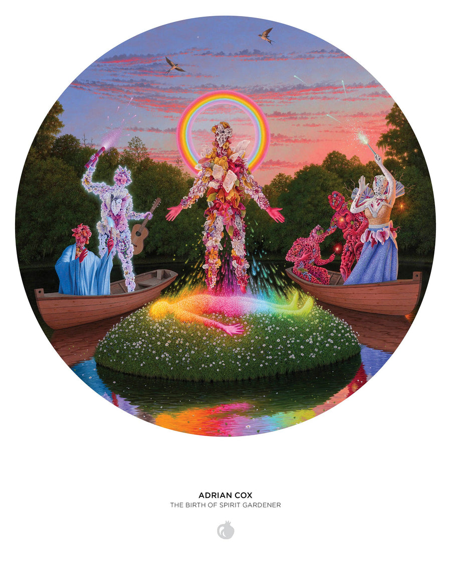 Adrian Cox: The Birth of Spirit Gardener 500-Piece Circular Jigsaw Puzzle