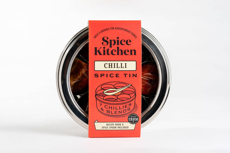 Chilli Tin with 7 Chillies & Blends and Silk Sari Wrap