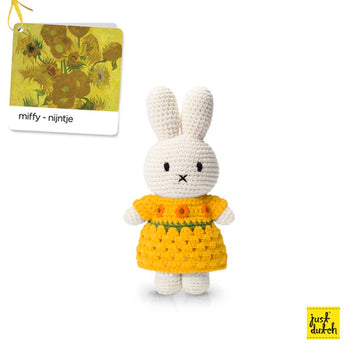 Miffy with Van Gogh Inspired Sunflower Dress With Drape