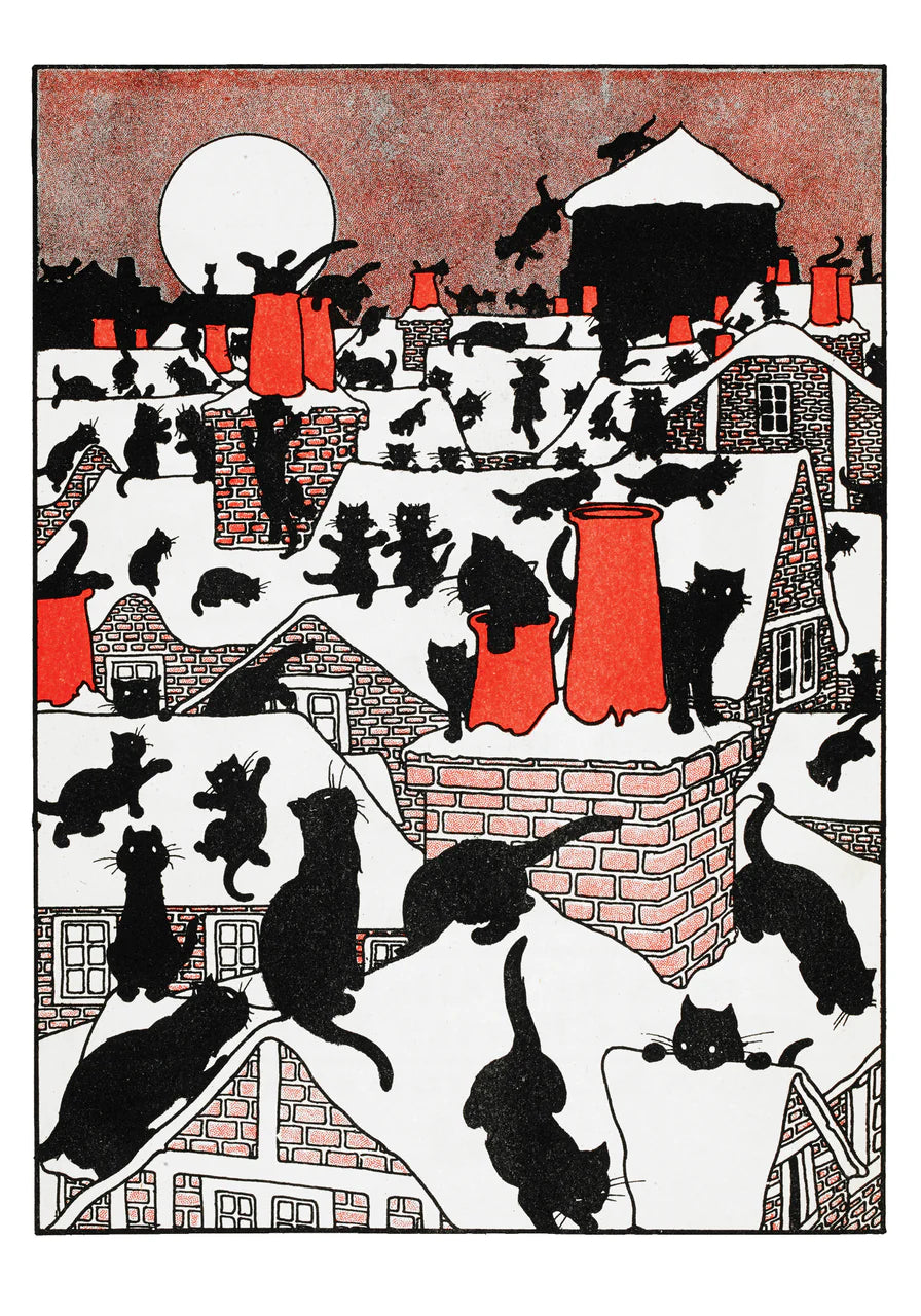 Charles Robinson: A Black Cat Holiday Cards