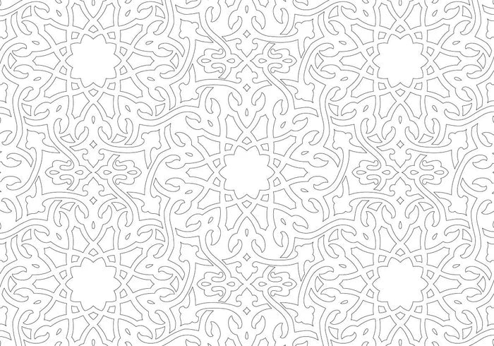 Postcard Coloring Book Arabian Designs