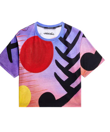 Calder “UNTITLED (1947)” Print Cropped T-Shirt: XS