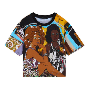 Mickalene Thomas “TROIS FEMME NOIR” Cropped T-SHIRT: Small