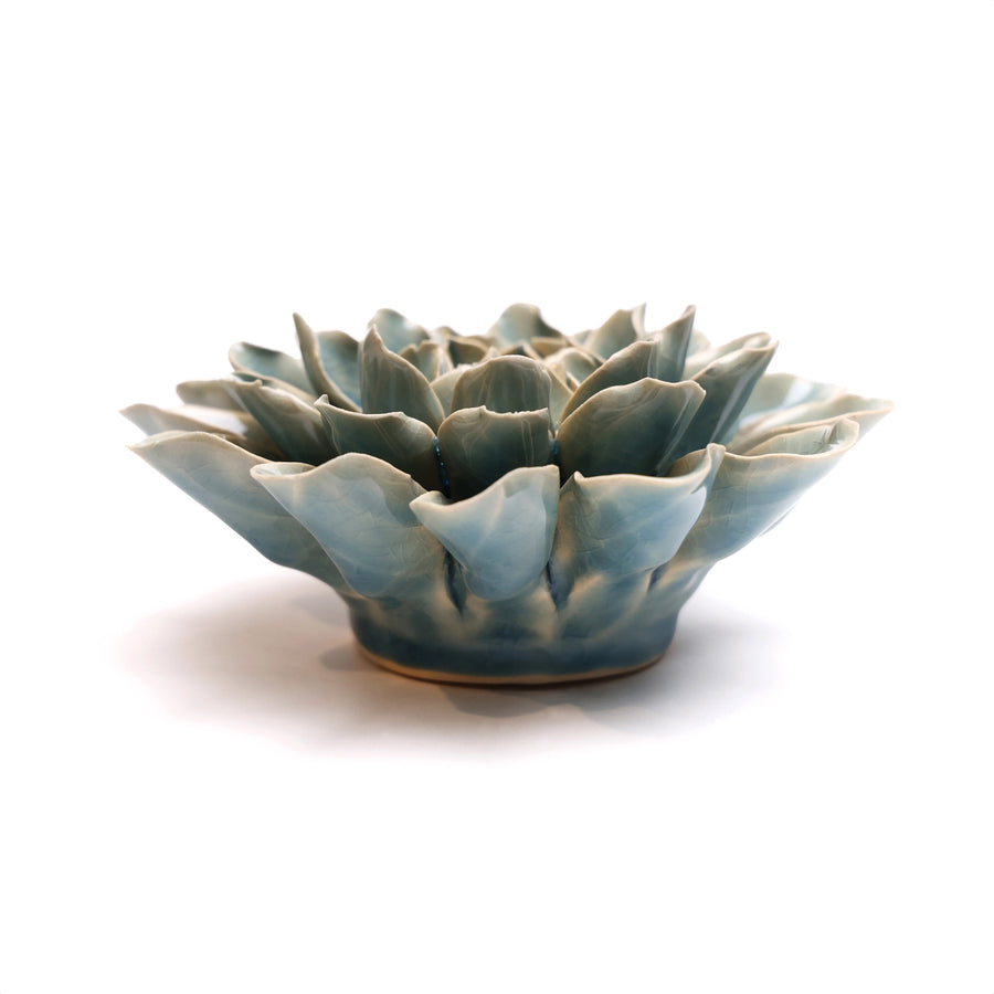 Ceramic Flower Wall Art Collection 13 Teal Flower