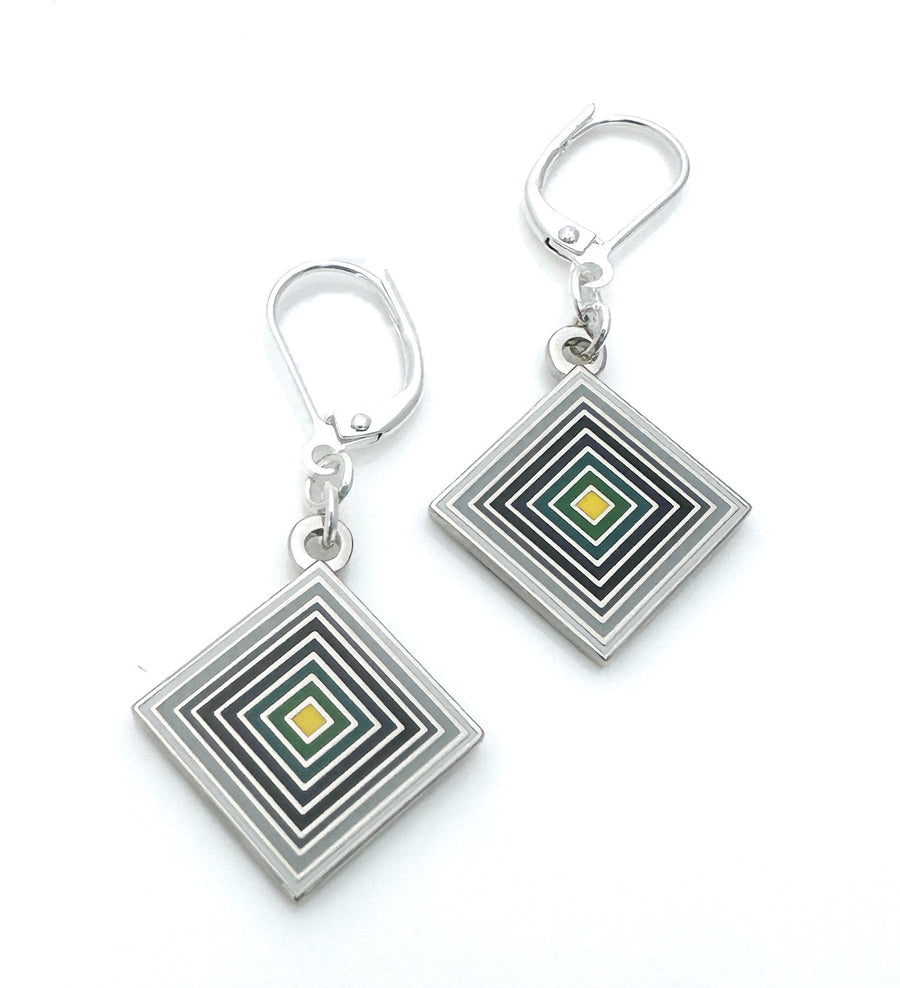 Matrix Earrings Asphalt