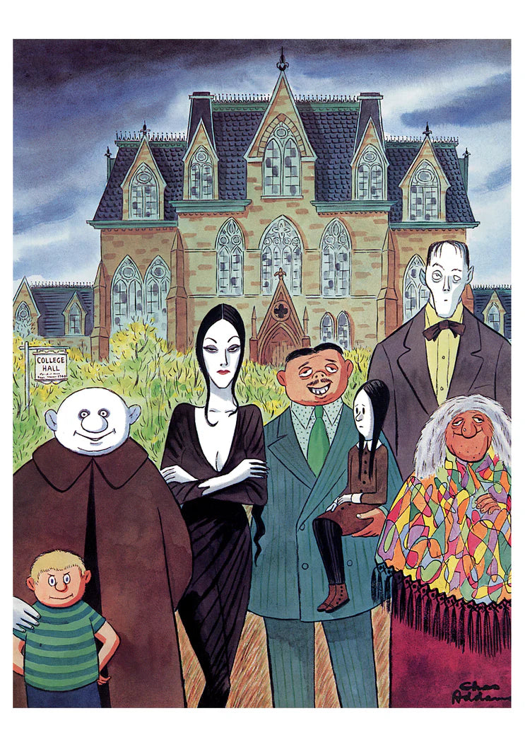 Charles Addams The Addams Family Birthday Card