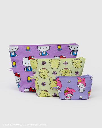 Go Pouch Set Hello Kitty and Friends Florals