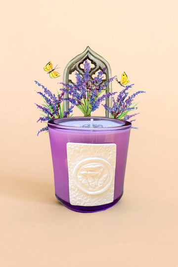 Gothic Lavender Intaglio Candle