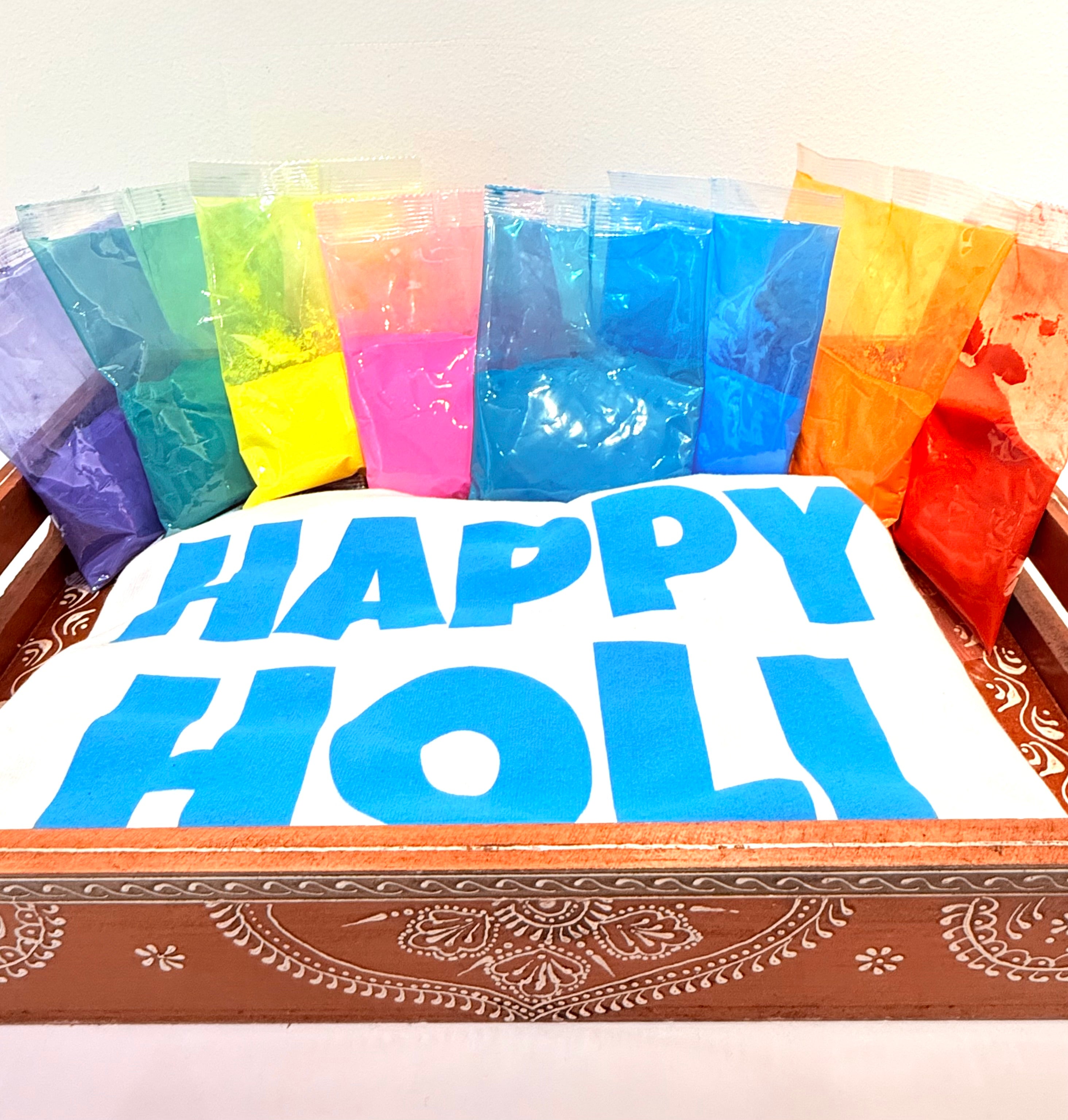 Holi 2025 Limited Edition T-Shirt AND throwing colors