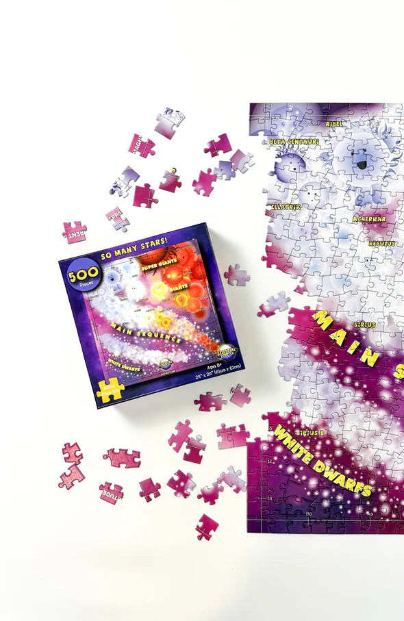 So Many Stars! 500 Piece Educational Space Puzzle and Poster