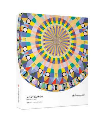 Susan Barnett: Mandala IV 500-Piece Circular Jigsaw Puzzle