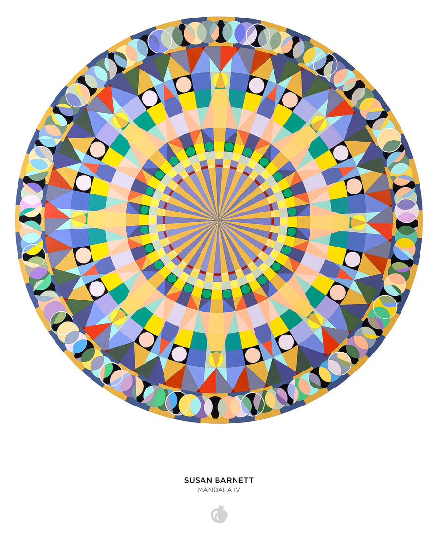 Susan Barnett: Mandala IV 500-Piece Circular Jigsaw Puzzle