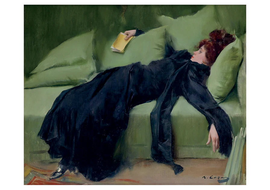 Ramon Casas: Decadent Young Woman, After the Dance Notecard – SHOP ARTS BMA