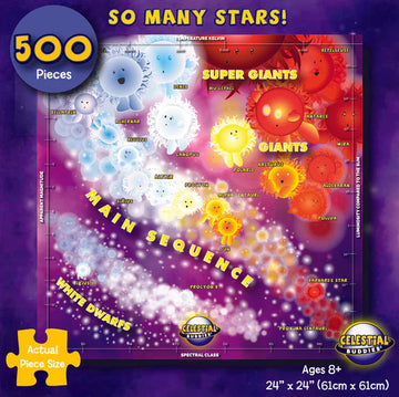 So Many Stars! 500 Piece Educational Space Puzzle and Poster
