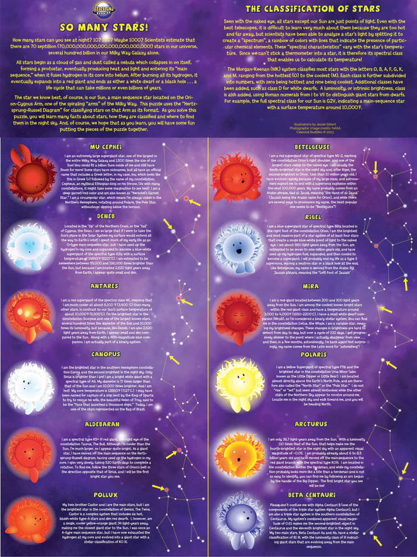 So Many Stars! 500 Piece Educational Space Puzzle and Poster