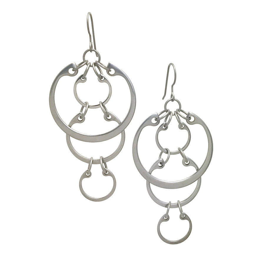 Large Cascading Circles Earrings