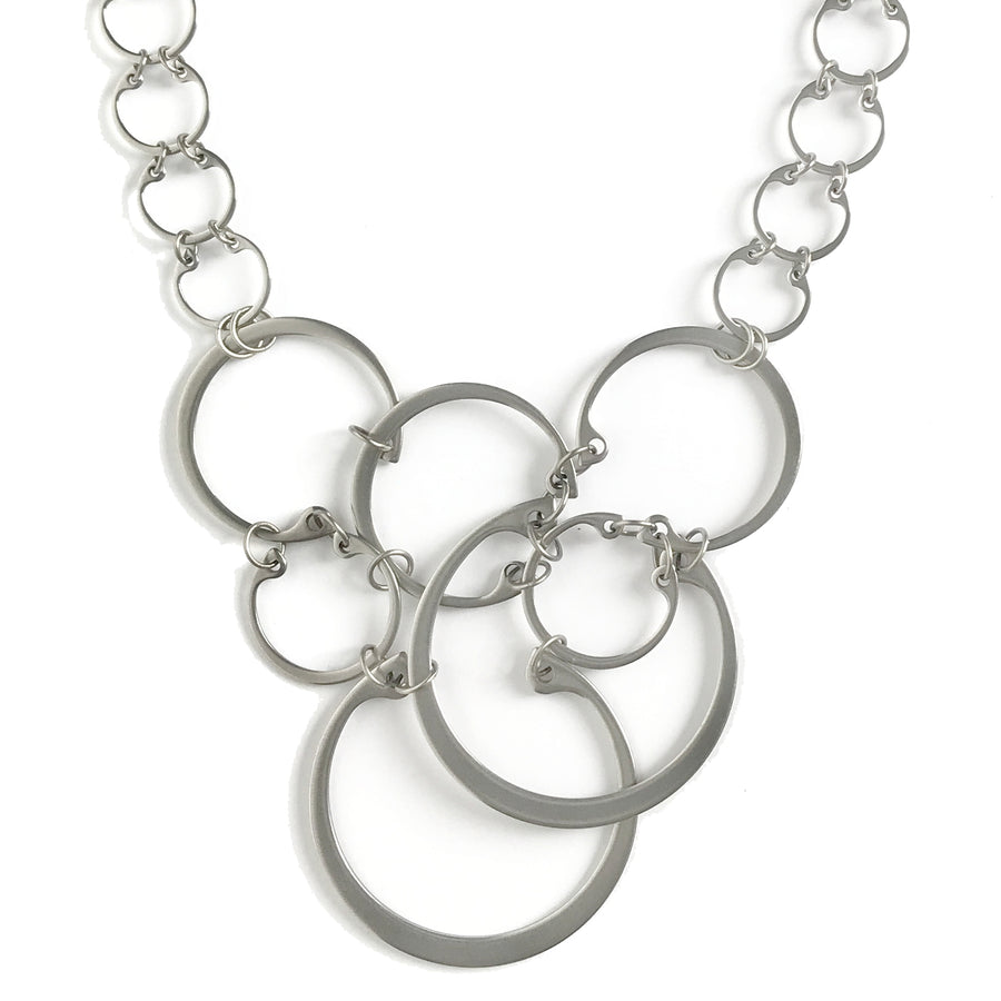 Clustered Circles Necklace