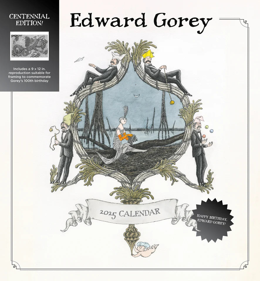 Edward Gorey: Centennial Edition 2025 Wall Calendar