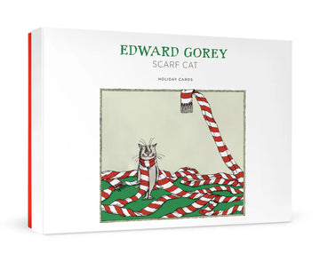 Edward Gorey: Scarf Cat Holiday Cards