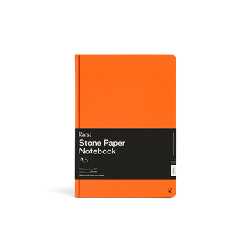 Karst A5 Hardcover Notebook Lined: Tangerine