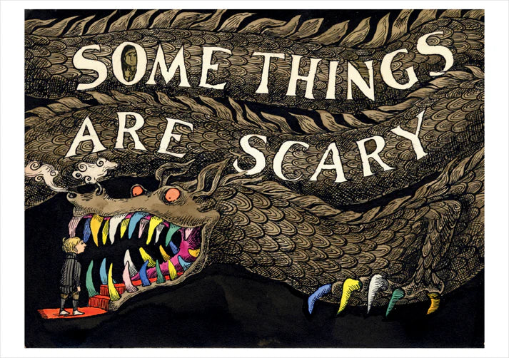 Edward Gorey: Some Things Are Scary Notecard