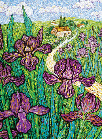 Irises Mini Cards Box of 8