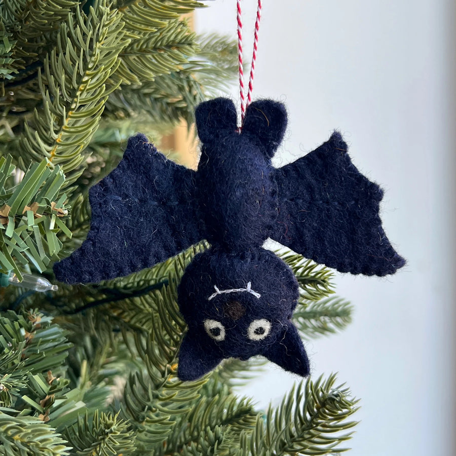 Bat Ornament, Felt Wool