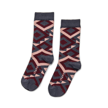 Zkano Dakota Women's Crew Socks Indigo