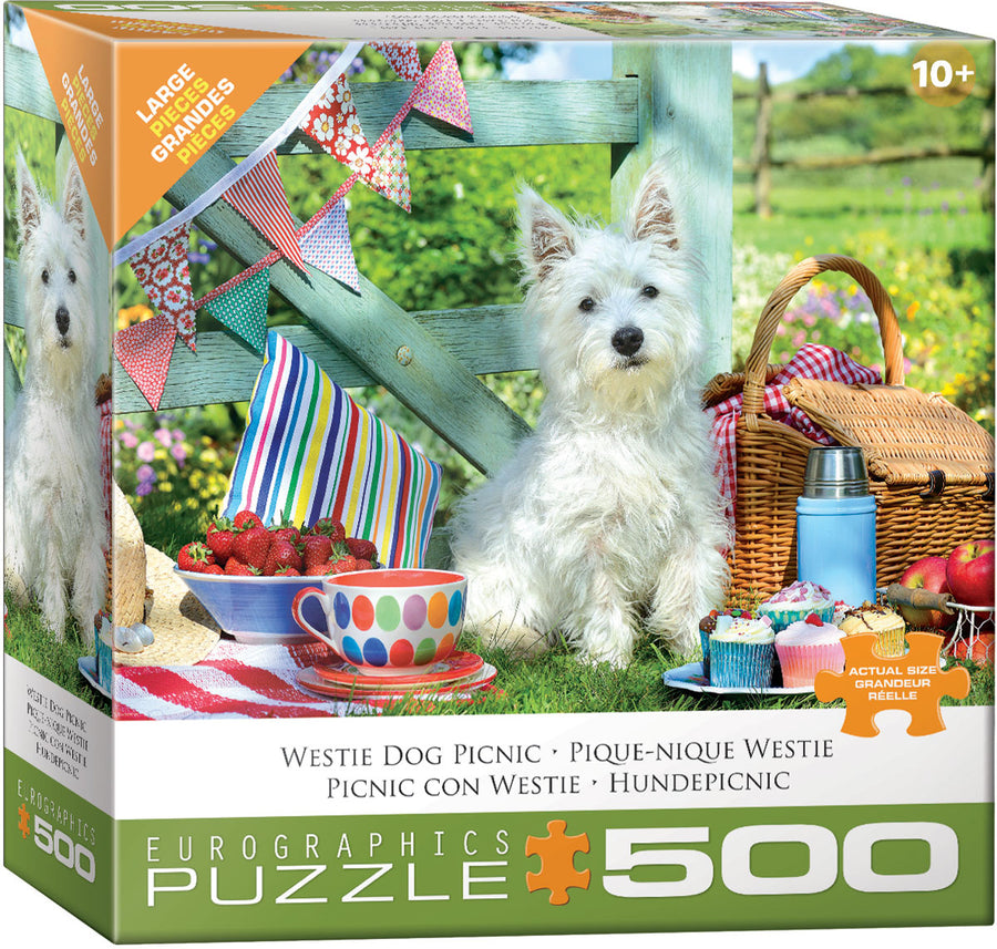 Westie Dog Picnic 500 Piece Puzzle