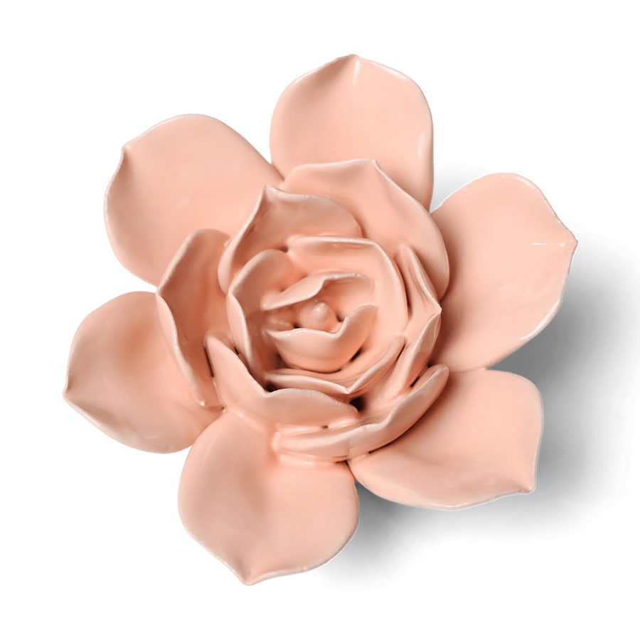 Ceramic Flower Wall Art Collection 6 Flower Pink