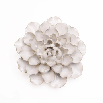 Ceramic Flower Wall Art Collection 13 White Flower